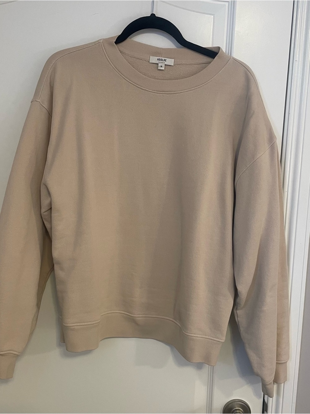 AGOLDE women’s crewneck - cashew milk